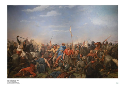 Peter Nicolai Arbo Poster - The Battle of Stamford Bridge Norwegian Print Art
