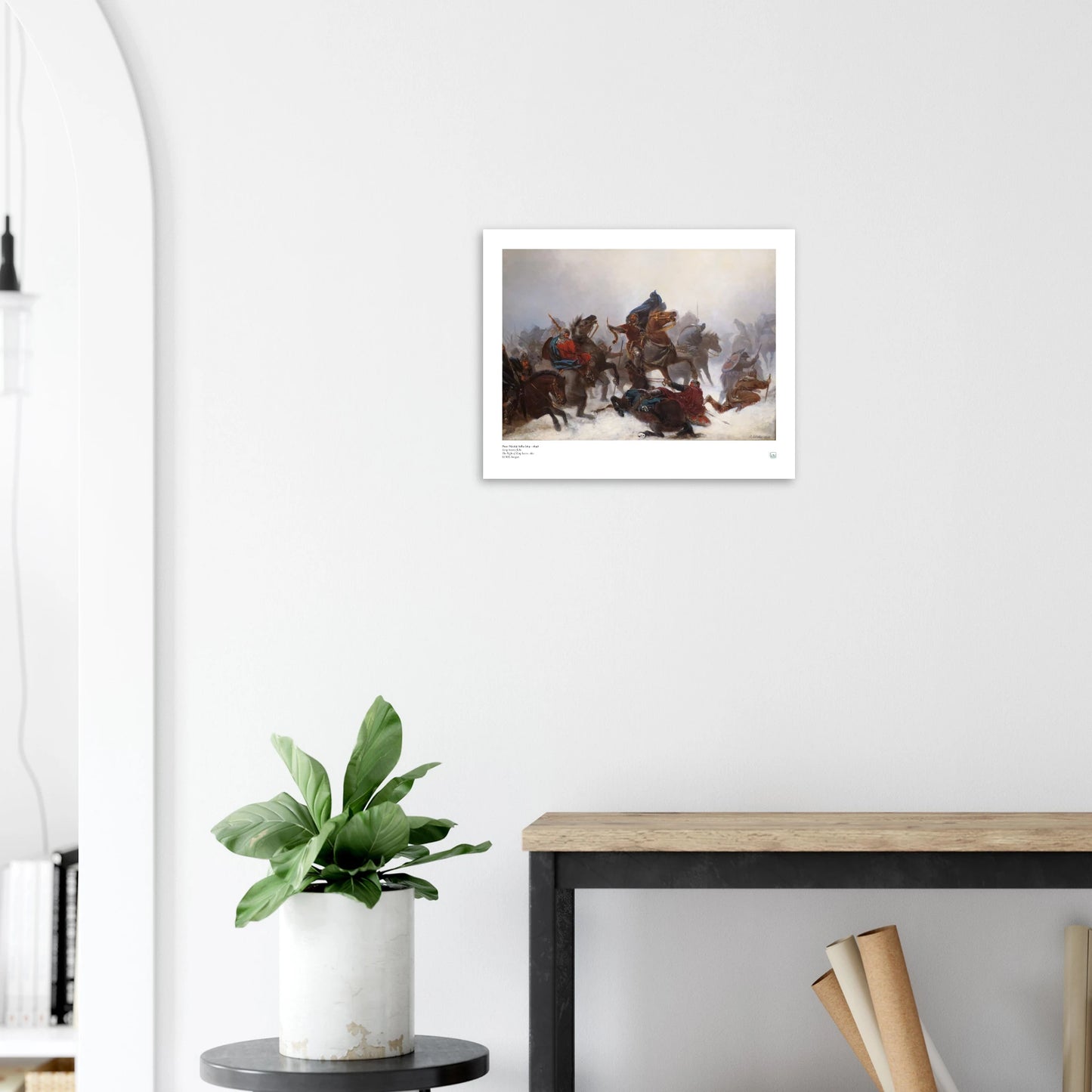 Nordic wall art print – The Flight of King Sverre by Peter Nicolai Arbo (1862)