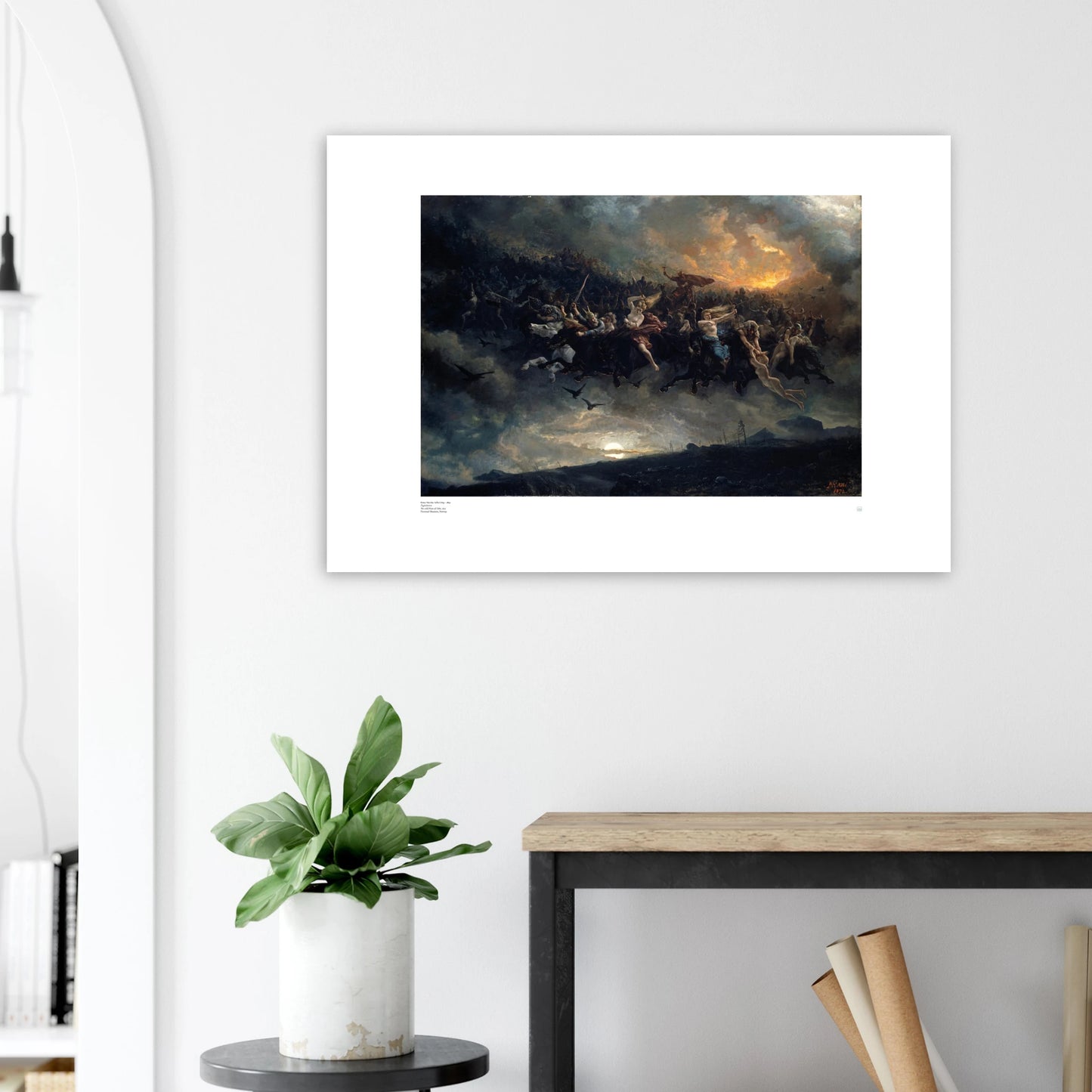 Peter Nicolai Arbo: Åsgårdsreien - norwegian print art