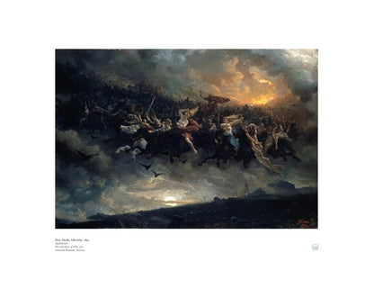 Peter Nicolai Arbo: Åsgårdsreien - norwegian print art