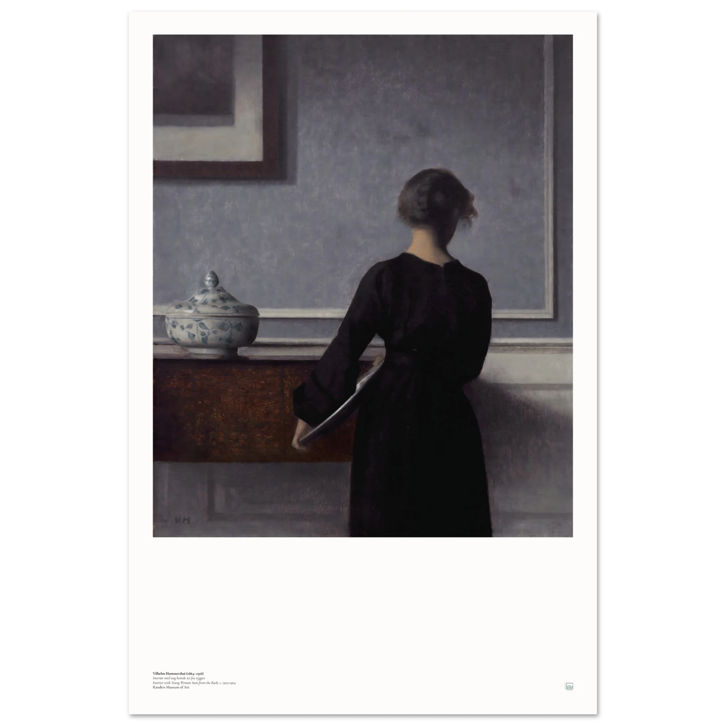 Scandinavian wall art by Vilhelm Hammershøi