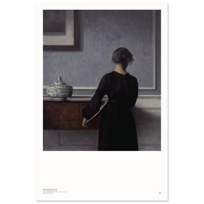 Scandinavian wall art by Vilhelm Hammershøi