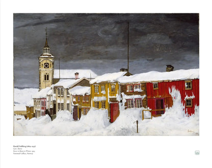 Sohlberg, Harald: Street in Røros in Winter