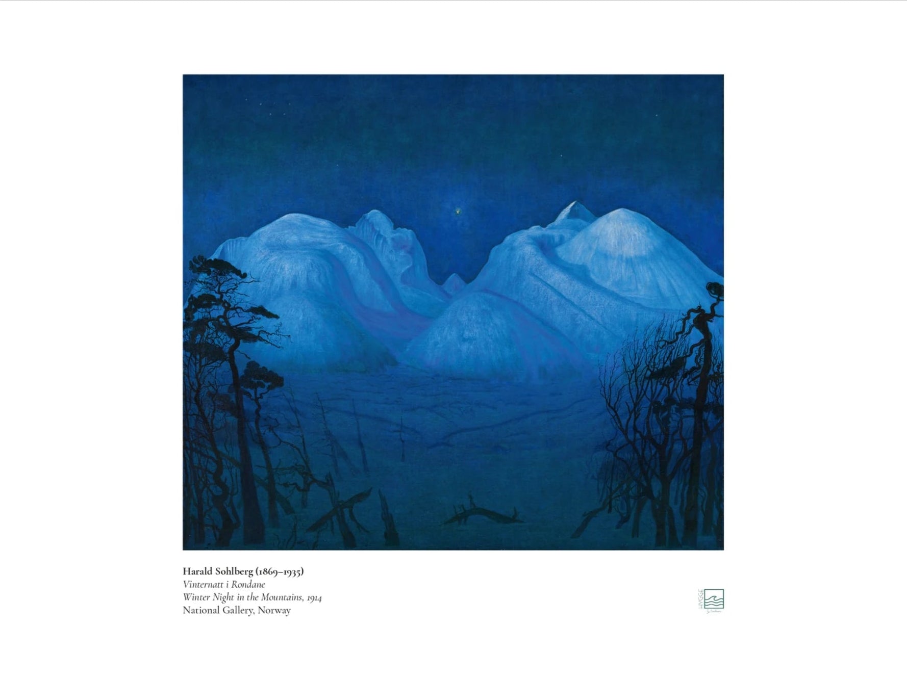 Sohlberg, Harald: Winter Night in the Mountains