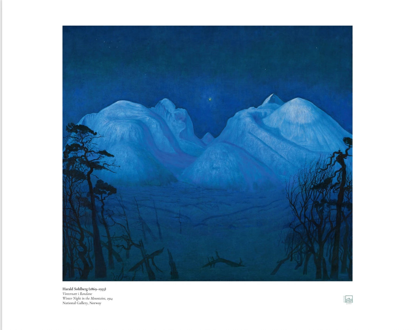 Sohlberg, Harald: Winter Night in the Mountains