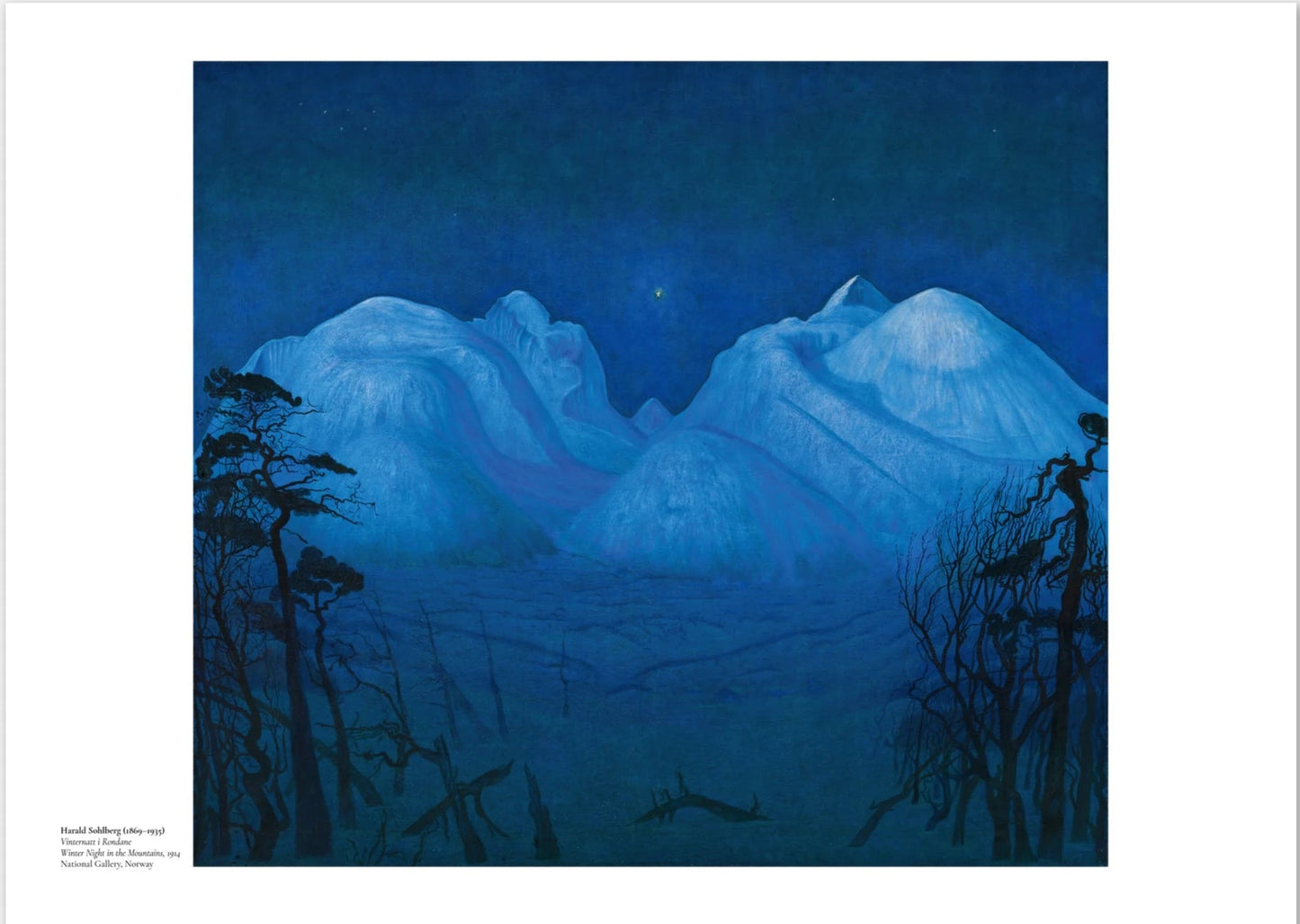 Sohlberg, Harald: Winter Night in the Mountains