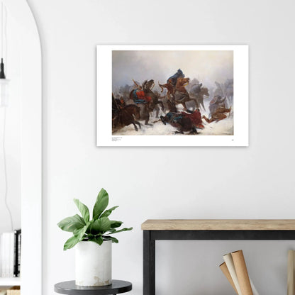 Nordic wall art print – The Flight of King Sverre by Peter Nicolai Arbo (1862)
