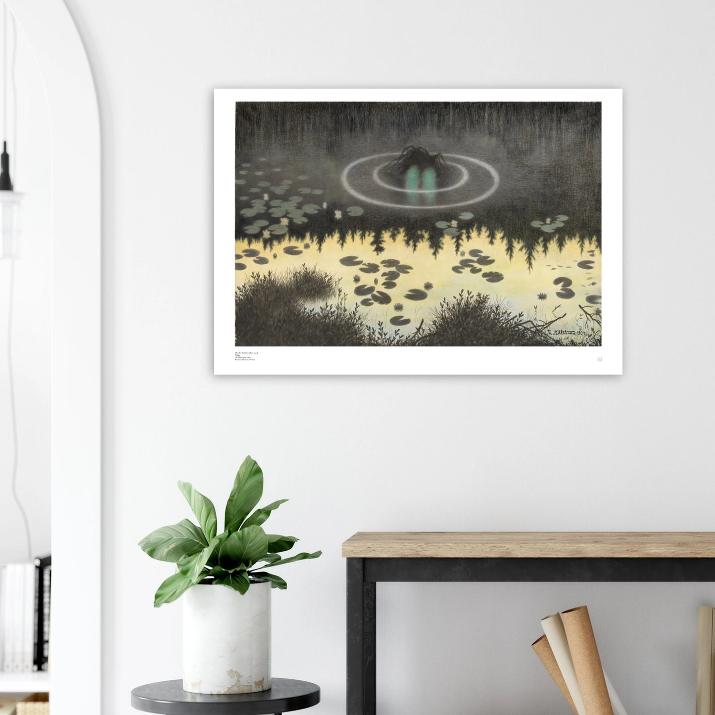 Theodor Kittelsen Nøkken Poster - Water Sprite Norwegian Scandinavian art print