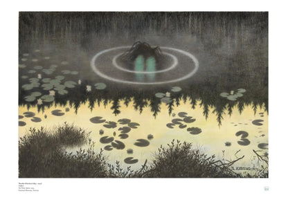 Theodor Kittelsen Nøkken Poster - Water Sprite Norwegian Scandinavian art print