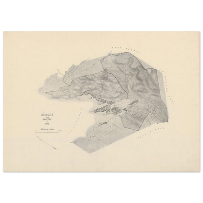 bergen-aarstad-1914-map-print