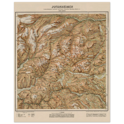jotunheimen-1917-map-print-on-wall