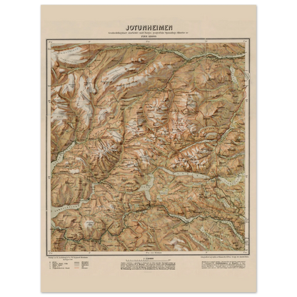 jotunheimen-1917-map-print