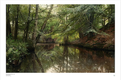 A Spring Day in the Forest at Sæby Å by Peder Mørk Mønsted Danish wall art print in 36 x 24 inch