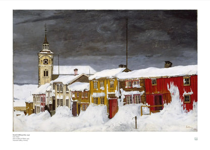 Sohlberg, Harald: Street in Røros in Winter
