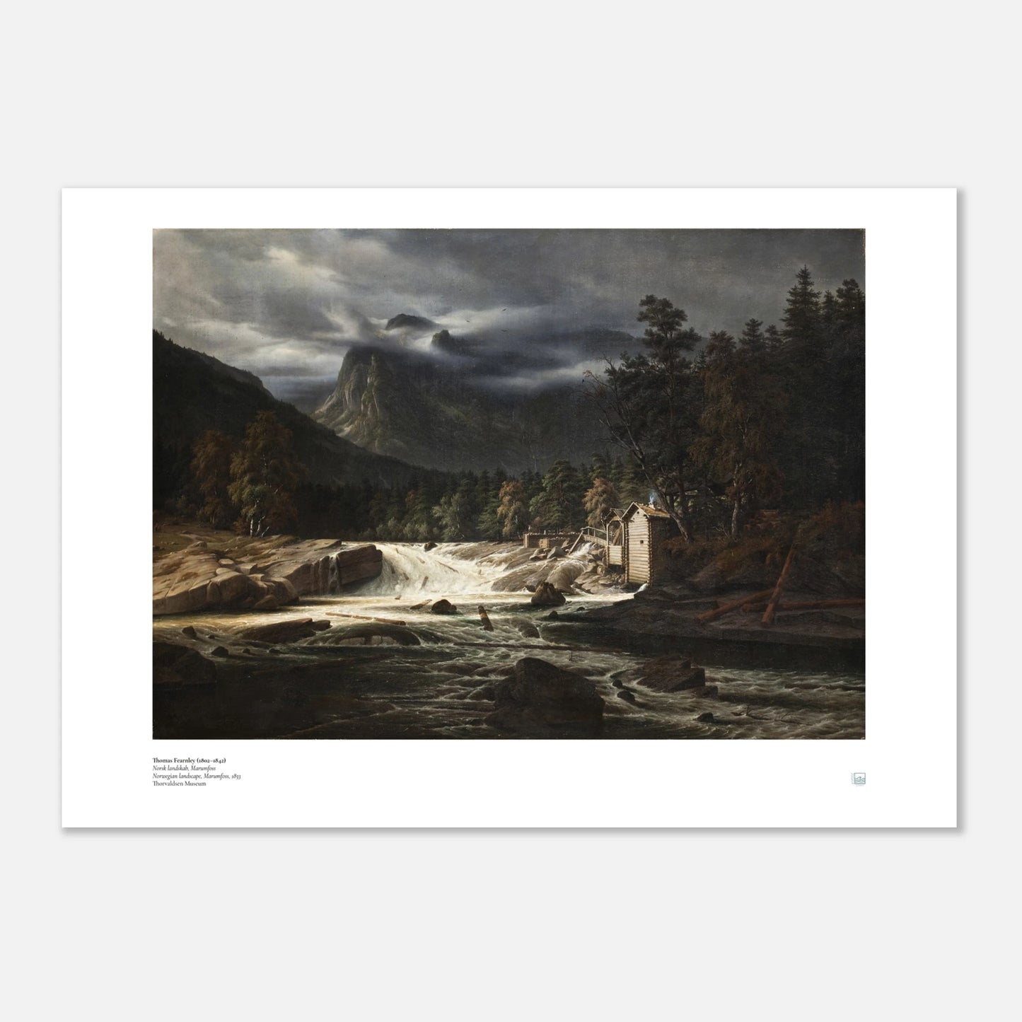 Thomas Fearnley Norwegian Landscape Nordic poster in 50 x 70 cm