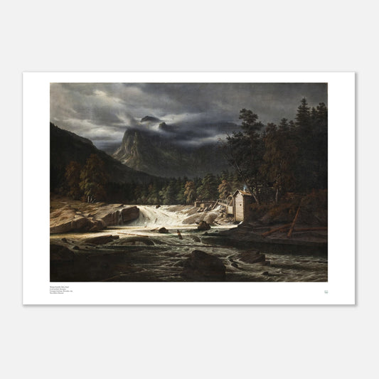 Large Thomas Fearnley Norwegian Landscape poster in 70 x 100 cm