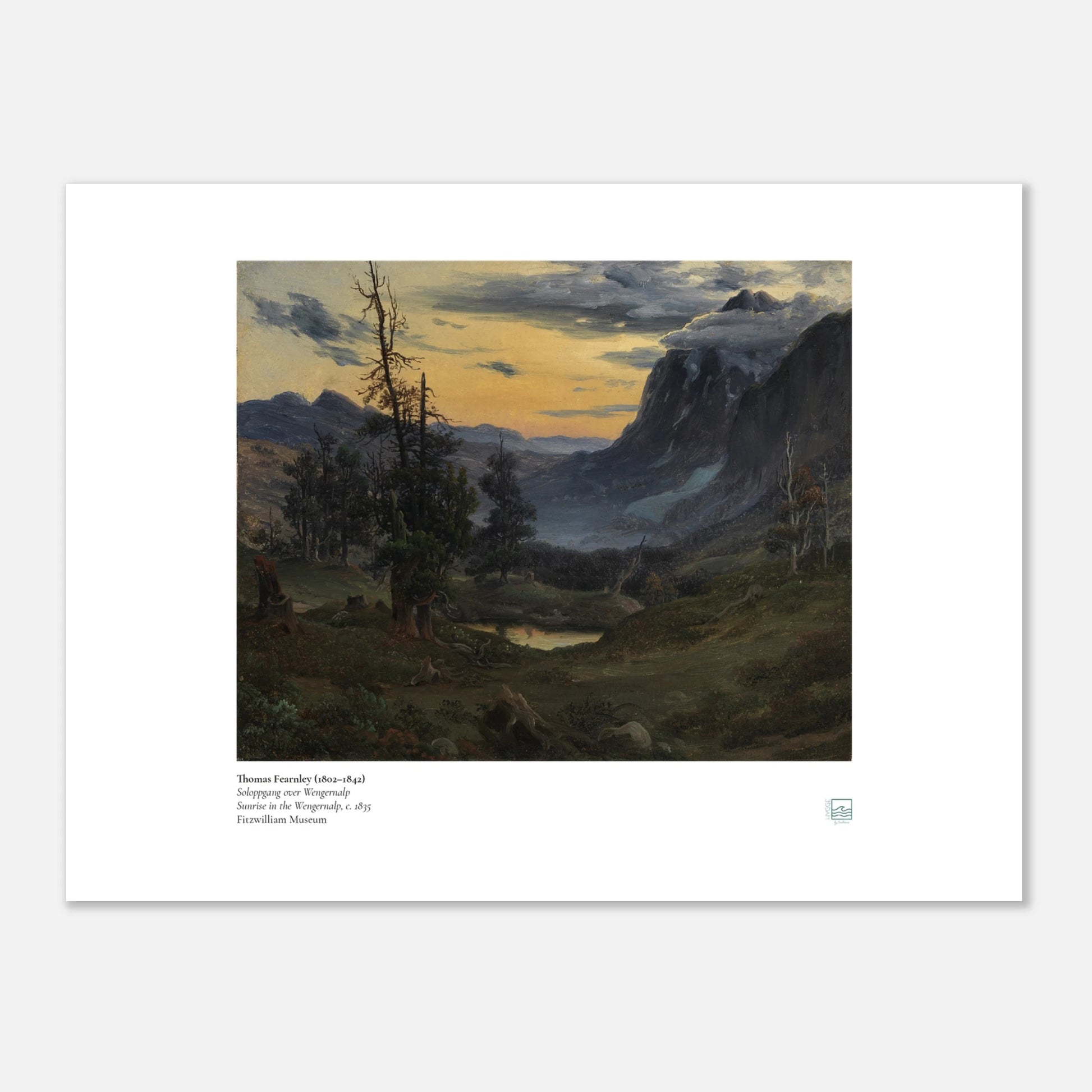 Thomas Fearnley Sunrise Nordic landscape poster in 50 x 70 cm
